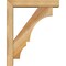 Ekena Millwork Balboa Block Rough Sawn Bracket w/ Offset Brace, Western Red Cedar, 4"W x 16"D x 20"H BKT0402X16X20BOA05RWR - alternate 3